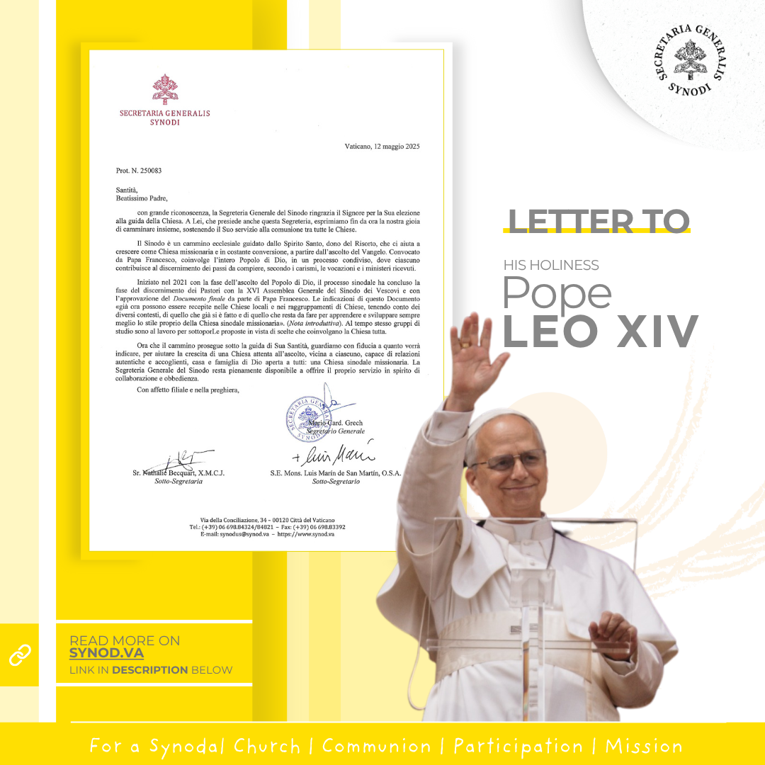 La Secretaría General del Sínodo escribe al Papa León XIV